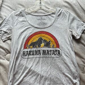 Disney Gray Hakuna Matata Short Sleeve Tee